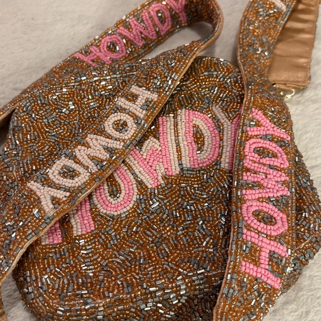 Alter’d State Beaded 'Howdy” Crossbody Bag Western Cowgirl